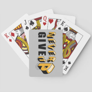 So True, Never Give Up, 3-Dimensional Playing Cards