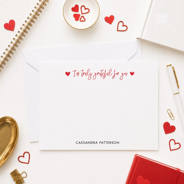 So Truly Grateful Thank You Note Card (Creator Uploaded)