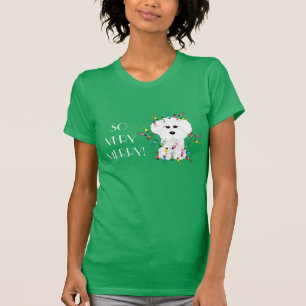 SO VERY MERRY! Bichon Frise Christmas Lights T-Shirt
