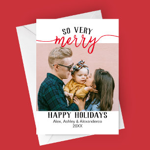 So Very Merry Holiday Photo Card