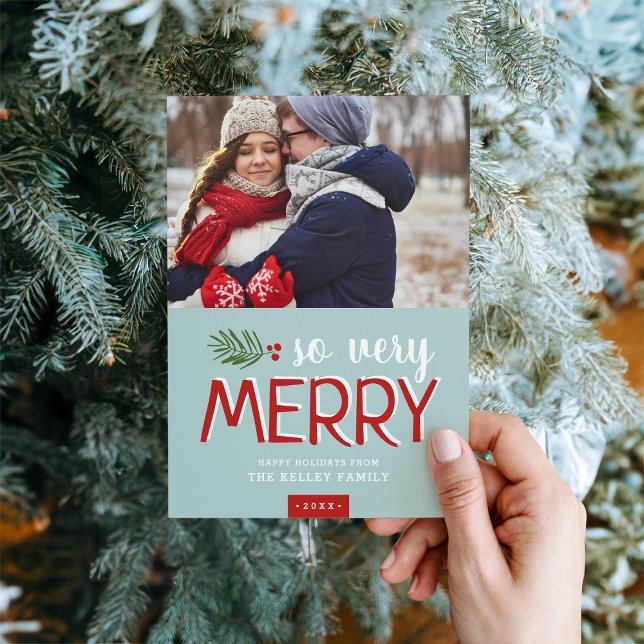 So Very Merry Holiday Photo Card (Creator Uploaded)
