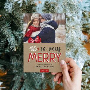 So Very Merry Holiday Photo Card