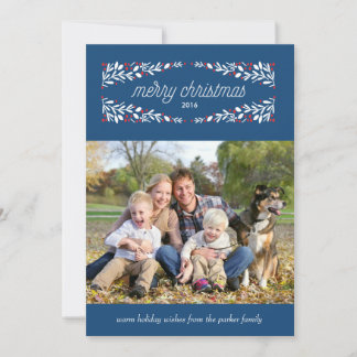 So very merry holiday photo card_Navy