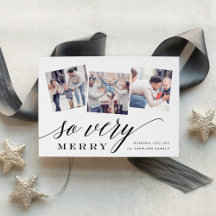 So Very Merry | Holiday Photo Collage Card