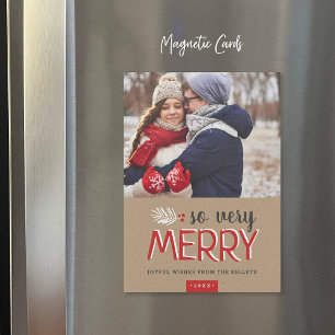 So Very Merry Magnetic Holiday Photo Card