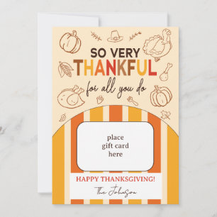 So Very Thankful Fall Thanksgiving Gift Card Holde