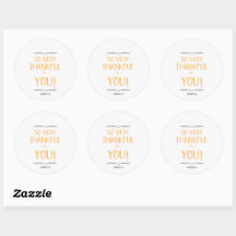So very Thankful for You - sticker