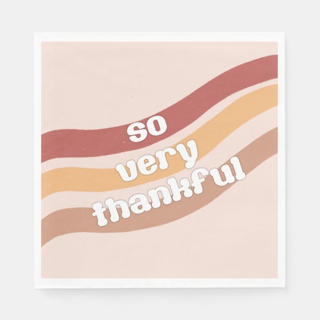 So Very Thankful Luncheon Paper Napkins (Front)