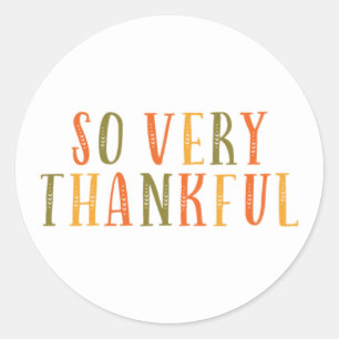 So Very Thankful Sticker