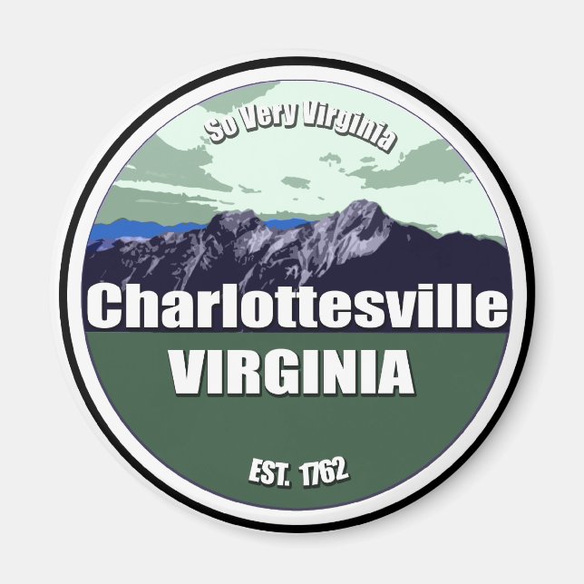 So Very Virginia Charlottesville Magnet (Front)