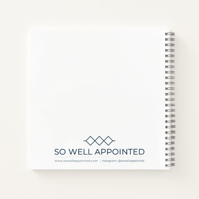 So Well Appointed Notebook (Back)
