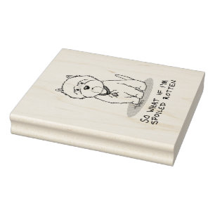 So What if I'm Spoiled Rotten Westie Dog Rubber Stamp