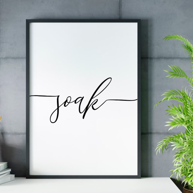 Soak Scripture Bathroom wall art poster (Creator Uploaded)