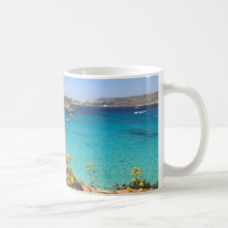 Soak up the blue coffee mug
