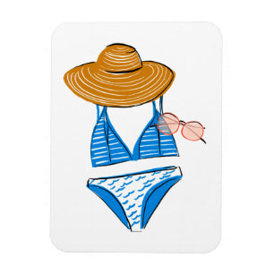 Soak up the Sun - Blue Swimsuit 2 Magnet