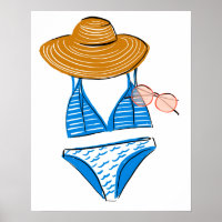 Soak up the Sun - Blue Swimsuit