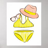 Soak up the Sun - Yellow Swimsuit
