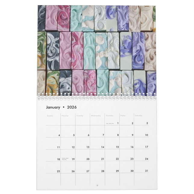 Soap Art Calendar (Jan 2026)