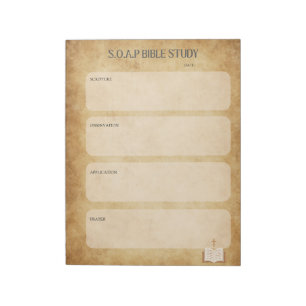SOAP Bible Study Notepad