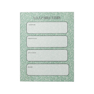 SOAP Bible Study Notepad