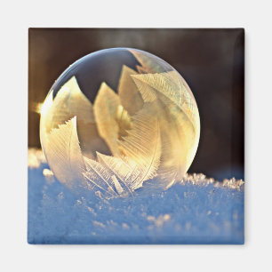 Soap Bubble on Snow Magnet