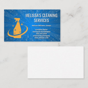 Soap Bubble   Spray Bottle Icon Business Card