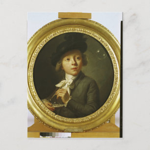 Soap Bubbles, 1784 Postcard