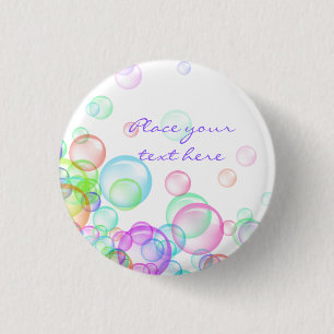 Soap Bubbles 3 Cm Round Badge