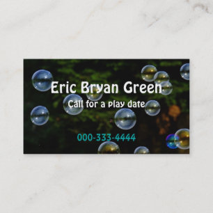Soap Bubbles Calling Card