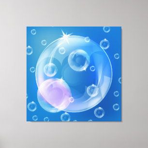 Soap bubbles canvas print
