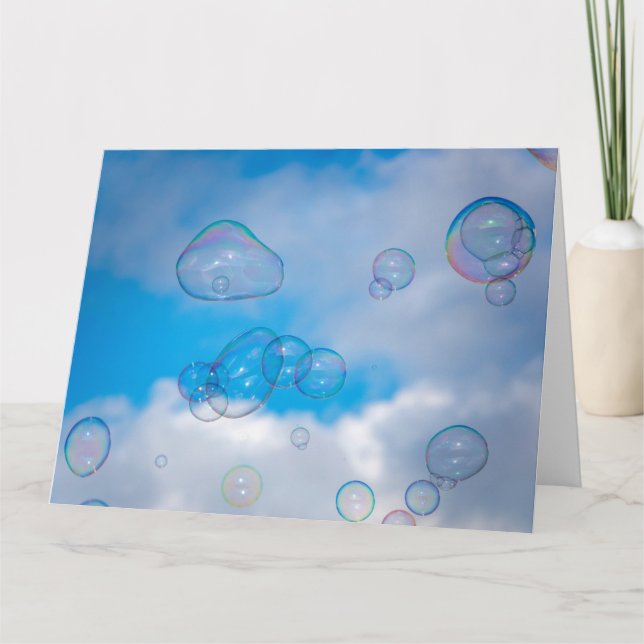 Soap bubbles card (Front)