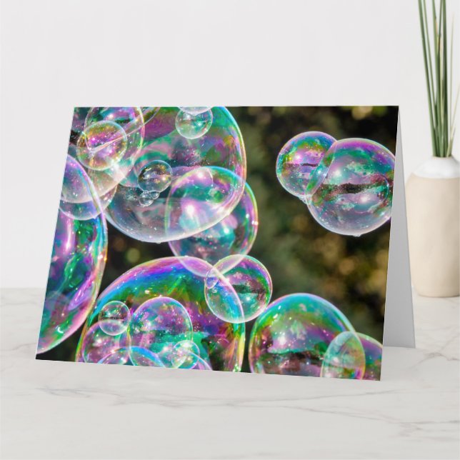 Soap bubbles card (Front)
