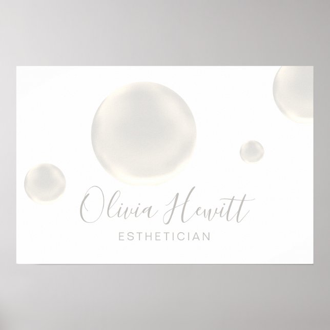 soap bubbles design poster (Front)