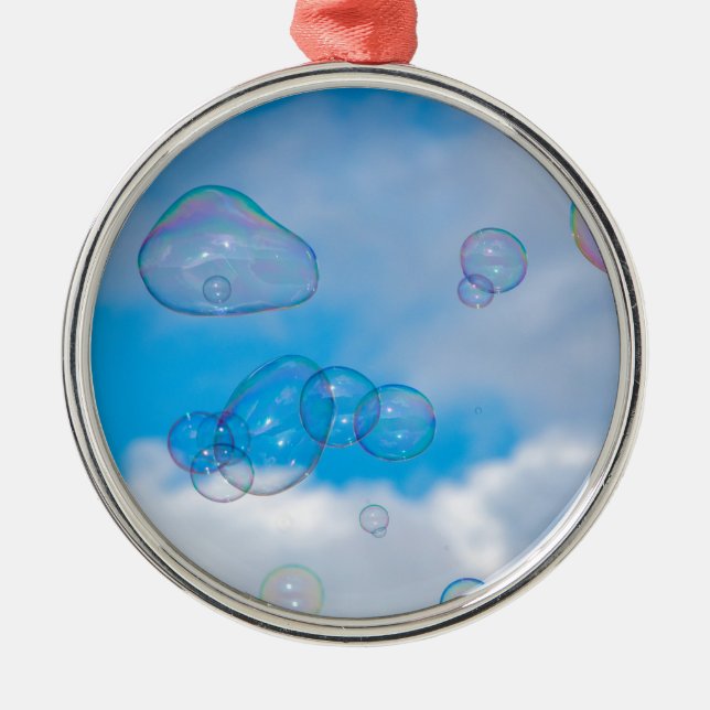 Soap bubbles metal tree decoration (Front)