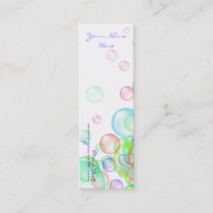 Soap Bubbles Mini Business Card