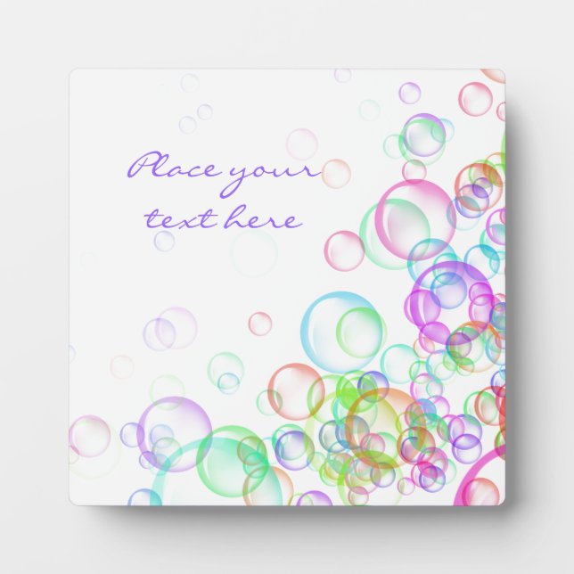 Soap Bubbles Plaque (Front)