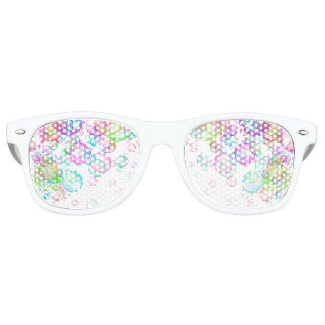 Soap Bubbles Retro Sunglasses (Front)
