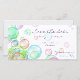 Soap Bubbles Save The Date