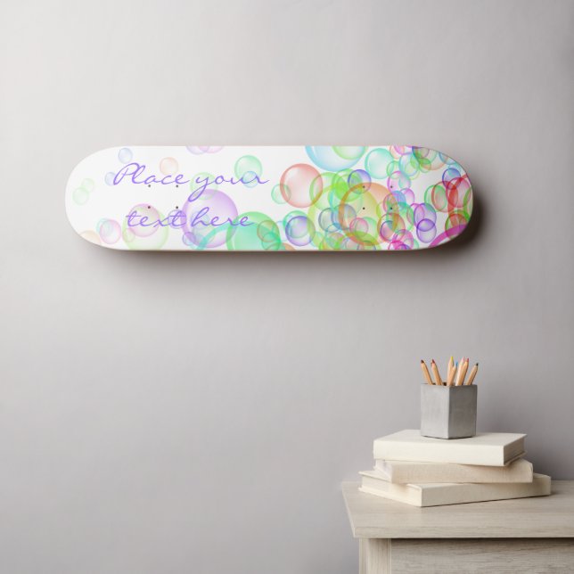 Soap Bubbles Skateboard (Wall Art (Horz))