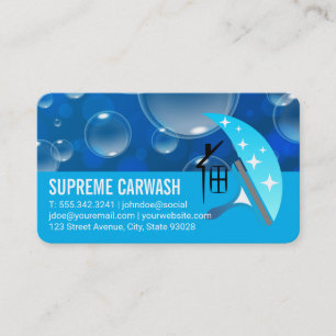 Soap Bubbles   Spray Bottle Cleaner Business Card