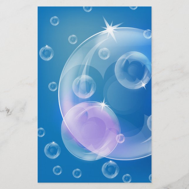 Soap bubbles stationery (Front)