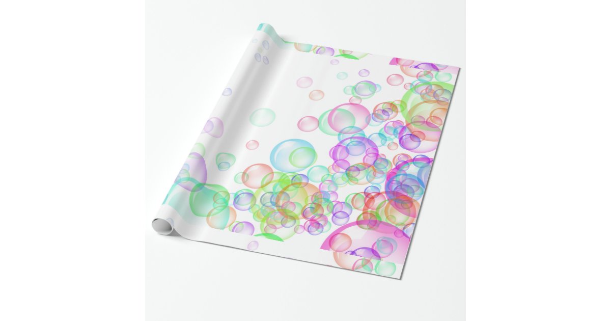 Soap Bubbles Wrapping Paper Zazzle