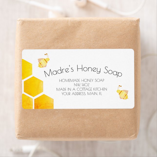 Soap Business Honey Illustration  Business Label (Insitu)