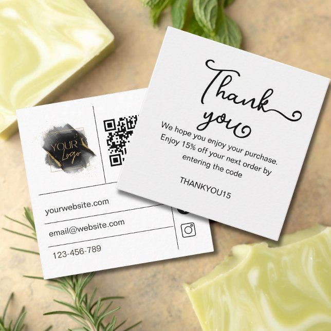 Soap Business Thank You Card Order Insert (Creator Uploaded)