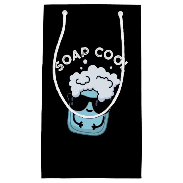 Soap Cool Funny Soap Pun Dark BG Small Gift Bag (Front)