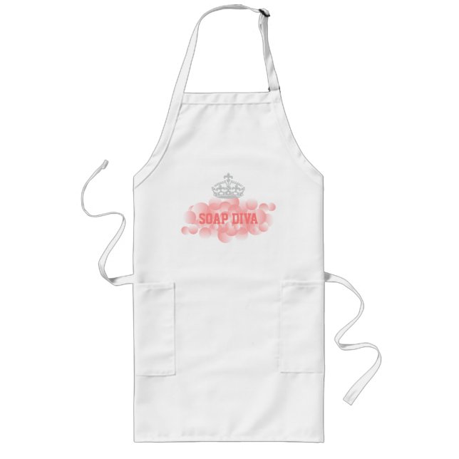 Soap Diva Soap Maker Bubbles Long Apron (Front)