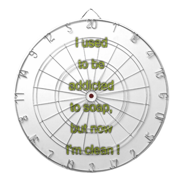 Soap funny text dartboard (Front)