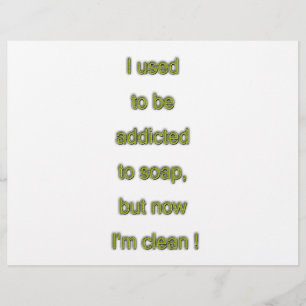 Soap funny text flyer