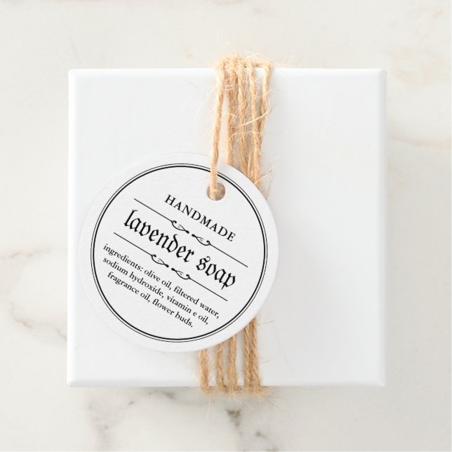 Soap Hang Tag Label Packaging Design (In Situ)