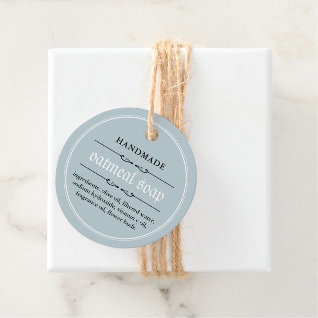 Soap Hang Tag Label Packaging Design (In Situ)